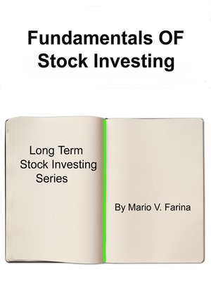 cover image of Fundamentals of Stock Investing